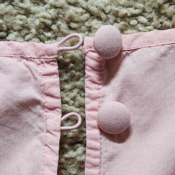 J.Crew womens bell sleeve blouse with ties. Size XS Color light pink - Picture 15 of 15